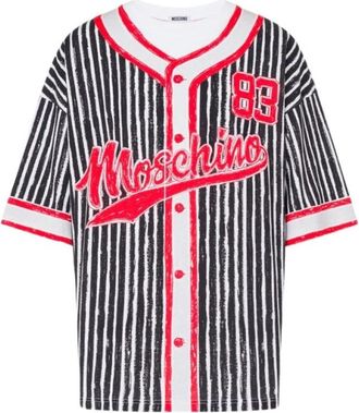 Moschino Bedrukt katoenen jersey T-shirt - unisex - T-shirts - Veelkleurig - L - Katoen - Tops