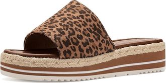 Journee Collection Rosey Womens Sandals Leopard : 9.5 M, Textile