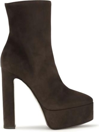 Le Silla Dark Brown Zipper Boots