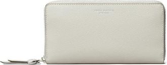Tory Burch Romy Leather Zip Around Continental Wallet in Ash Cloud at Nordstrom