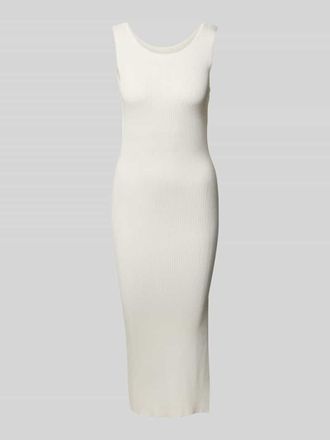 Guess Midikleid aus Viskose-Mix Modell JIULIA in Offwhite, Gr&ouml;&szlig;e S
