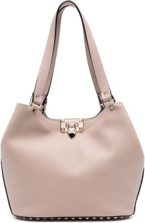 Valentino Garavani Rockstud Small Leather Tote Bag