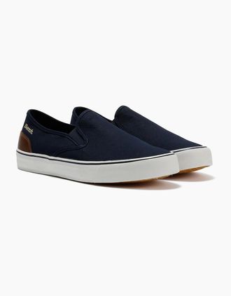 Bench Mens Bench Dalton Canvas Slip On Mens Navy Trainers - Size: 10