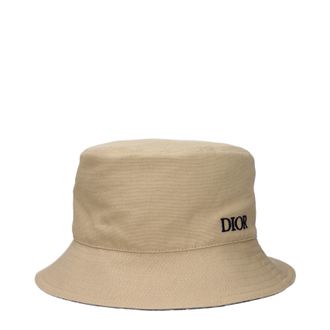 Dior Herens Hoeden Katoen Beige/Veelkleurig