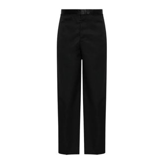 Maison Margiela Pantalones de Lana con Rayas Laterales - Trousers - Hombre - Negro - L