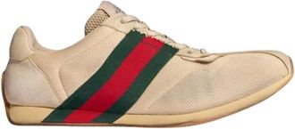 Gucci Tempo Sneaker - Heren - Schoenen - Beige - Maat: 41 EU Leer