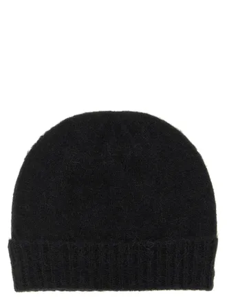 Vivienne Westwood VI344324BM Wool-Blend Ribbed Beanie - Black