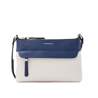Fiorelli Womens Isla Crossbody Bag, Lightweight & Stylish Shoulder Handbag with Adjustable Straps, Faux Leather, Nautical Blue & Light Stone