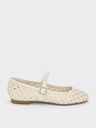 Charles & Keith Woven Mary Jane Flats