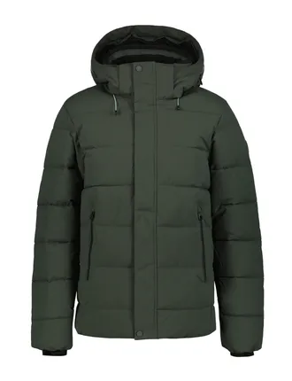 Icepeak Steppjacke ICEPEAK BIXBY, Herren, Gr. 58, gr&uuml;n (dunkel gr&uuml;n), Softshell, Obermaterial: 100% Polyester, straight fit h&uuml;ftlang, abgerundeter Saum, Jacke