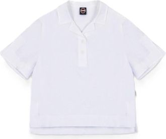 Colmar Relaxed Linnen Shirt - Dames - Sportshirts - Wit - L - Linnen - Fitness