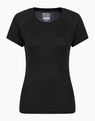 Mountain Warehouse Womens Mountain Warehouse Womens/Ladies Talus Thermal Top - Black - Size: 10