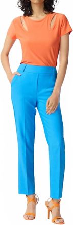 Joseph Ribkoff Stretch Slim-Fit Pants In French Blue