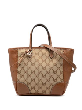Gucci 2000-2015 Small GG Canvas Bree satchel - Brown