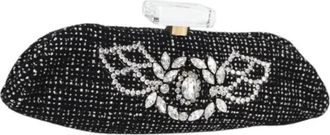 Chanel Pre-owned Wool chanel-bags - Dames - Vintage Clutch - Zwart - ONE Size - Wol - Vintage