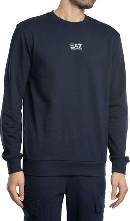 Emporio Armani Normaal Logo-Sweatshirt, Blauw