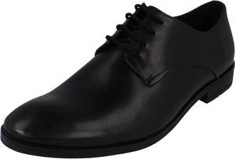 Clarks Mens Stanford Walk Derbys, Black Black Leather, 6.5 UK