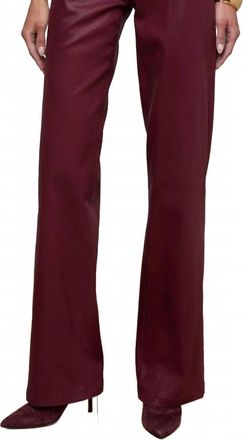 L'agence Clayton Coated Wide-Leg Jean In Dark Port