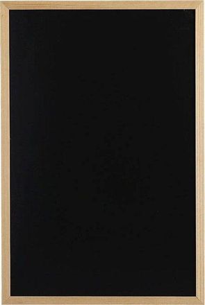 ZELLER Pizarra Magn&eacute;tica Y De Tiza Negra 40 X 60 Cm