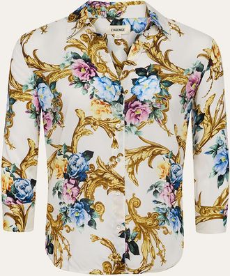 L'agence Camille Button-Front Blouse
