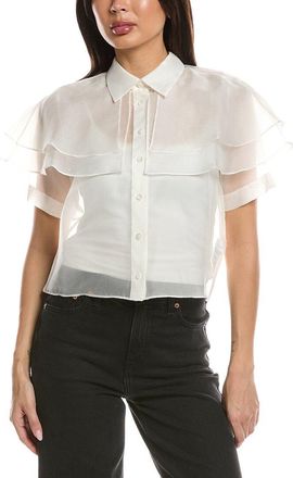 Frame Denim Frame Denim The Organza Cape Top