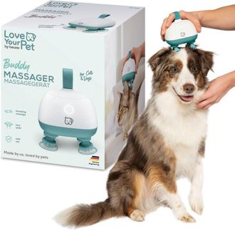 Beurer Love Your Pet Aparato De Masaje Buddy Para Perros Y Gatos, Masaje Relajante De Cabeza Y Corporal Para Mascotas, Masaje Antiestr&eacute;s, Especialmente Silen