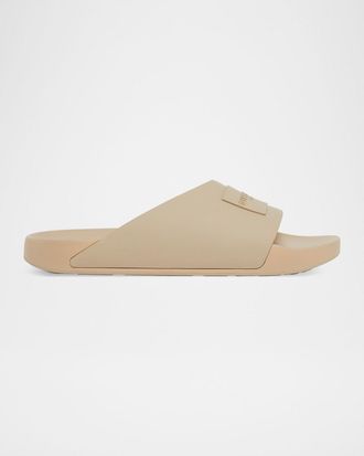 Givenchy Men & apos;s Label Asymmetric Slide Sandals