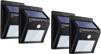Trade Shop Trade Shop Traesio - Trade Shop - 4pz Faretto Led Da External With Pannello Solare Moviment Crepuscola
