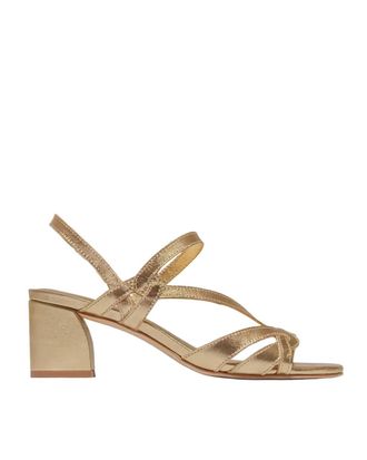 Bernardo Womens Gyoda Mid Heel Sandal In Gold