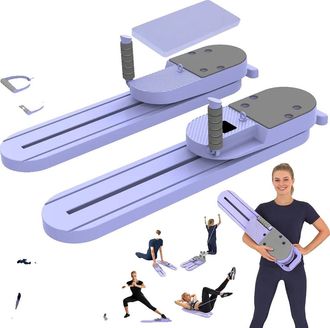 OEM Reformer De Pilates Port&aacute;til, Equipo De Fitness Multifuncional, Dispositivo De Entrenamiento Muscular, Morado