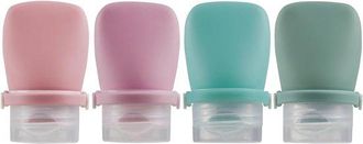 OEM Frascos De Viaje De Silicona De 30 Ml Art&iacute;culos Aseo (4 Unidades), Recargables Champ&uacute; Gel Ducha Tama&ntilde;o Viaje, Ideales Acampar Viajar (verde Rosa)