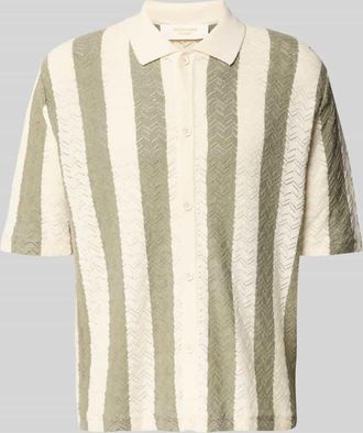 Jack & Jones Jack & Jones Regular Fit Poloshirt mit Knopfleiste Modell TYLER in Oliv, Gr&ouml;&szlig;e XXL