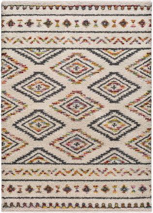Atticgo Alfombra de pelo largo beige/multicolor 160x230 cm