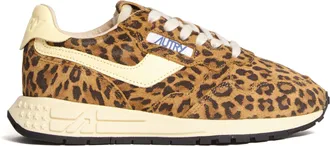 Autry Reelwind Low Leopard Suede Sneakers