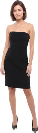 Moschino Black Strapless Mini Dress