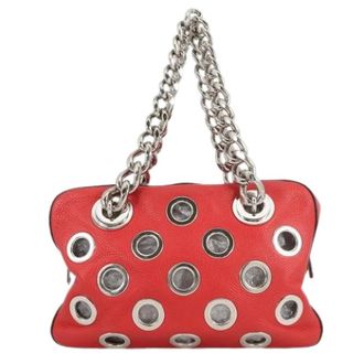 Prada Pre-owned Shoulder Bags, female, Red, Size: ONE SIZE Pre-owned 1Bb017 Handbag