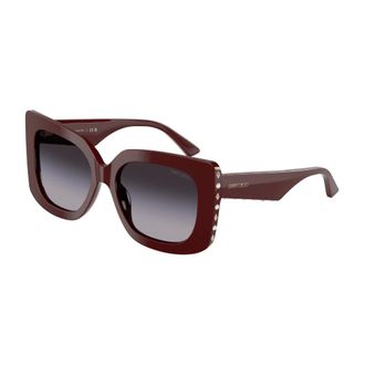Jimmy Choo London Accessoires, unisex, Rood, ONE Size, Jc 5025H Zonnebril