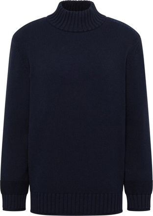 Carlo Colucci Stedelijke Statement Gebreide kleding - Heren - Coltruien - Blauw - XL - Truien & Vesten