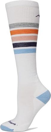 Darn Tough Snowburst OTC Midweight with Cushion Womens Crew Cut Socks Shoes White : MD (US 7.5-9.5), Wool/Spandex/Nylon