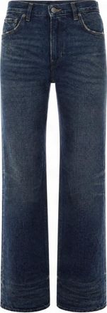 Haikure Dark Blue Straight High Rise Jeans
