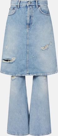 Acne Studios Jeans a gamba larga distressed