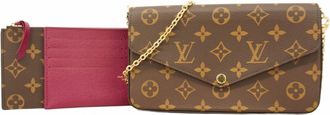 Louis Vuitton Fuchsia Chain/Shoulder Wallet (Pre-Owned)
