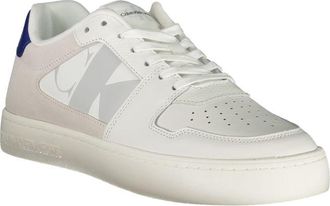 Calvin Klein Mixed Material with Contrast Details Sneaker - White