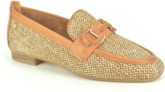 Carmela Schoenen, Dames, Bruin, 38 EU, Raffia Moccassin + Gar