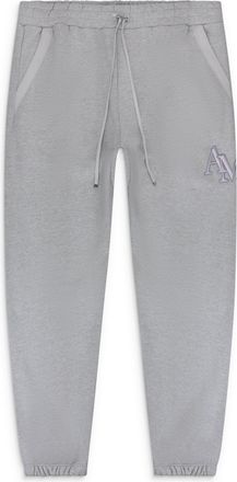 Amiri Heather Grey Staggered Sweatpants