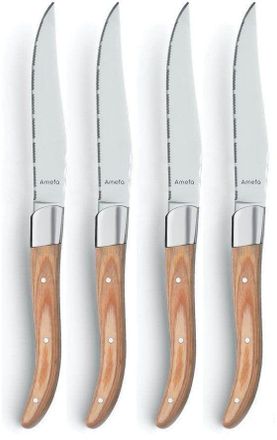Amefa Amefa Royal Steak Juego De Cuchillos Acero Inoxidable Y Madera