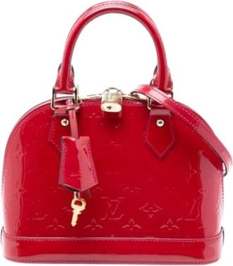 Louis Vuitton Pre-owned Handbags, female, Red, Size: ONE SIZE Pre-owned Alma BB