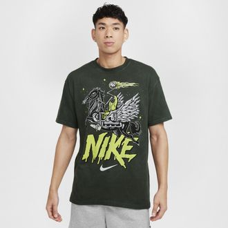 Nike Mens Max90 Basketball T-Shirt in Green | HF6199-355