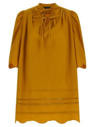 Fabiana Filippi Bicolor Cotton Short Womens Dress