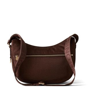 Borbonese Shoulder Bags, female, Brown, ONE SIZE, Luna Bag Small